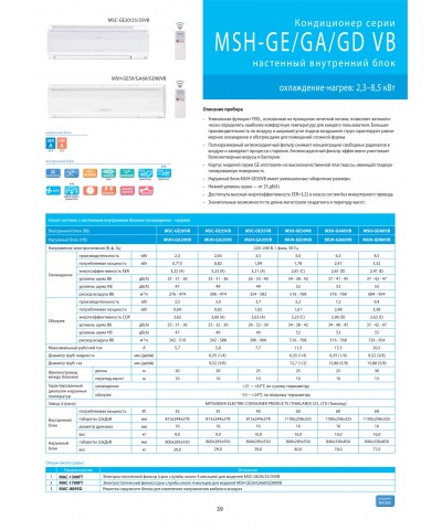 MSH-GE/GA/GD-VB Mitsubishi Electric