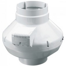 Відцентровий канальний вентилятор в пластиковому корпусі Вентс ВК 100 ЄС (бурій короб)