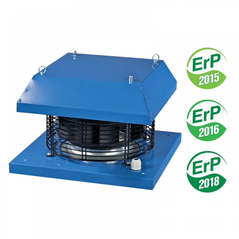 Відцентровий сталевий даховий вентилятор Вентс ВКГ 2Е 225 сірий