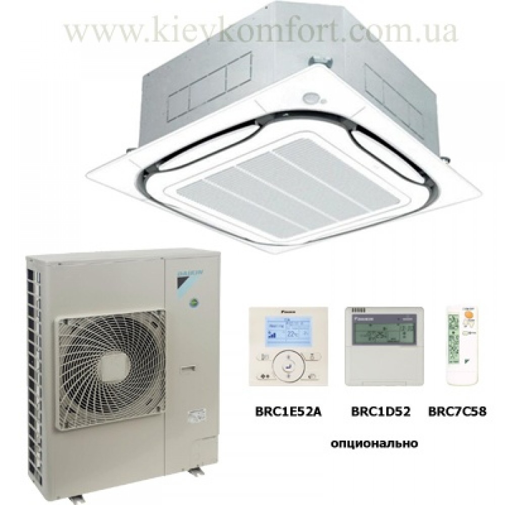 Касетний кондиціонер Daikin FCQG100F / RR100BV3/W1 Касетний кондиціонер Daikin FCQG100F / RR100BV3/W1