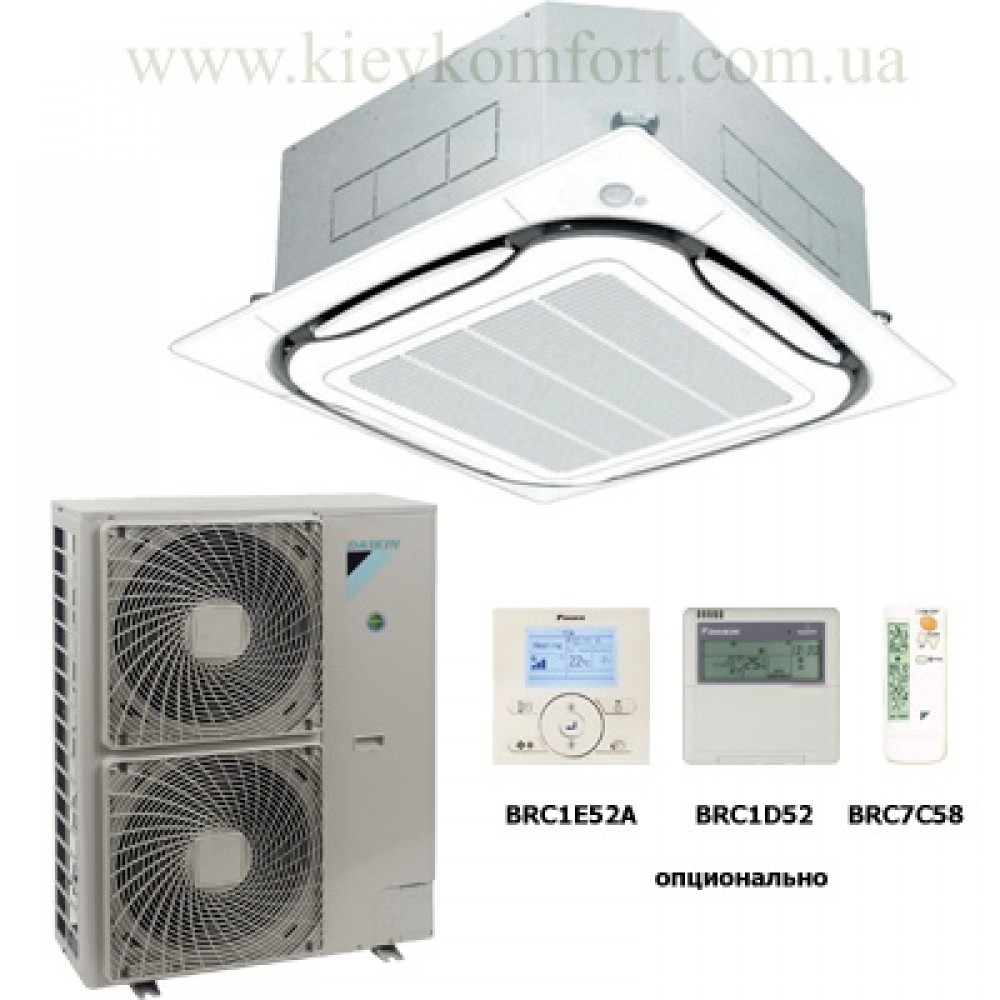 Касетний кондиціонер Daikin FCQG125F / RR125BW1 Касетний кондиціонер Daikin FCQG125F / RR125BW1