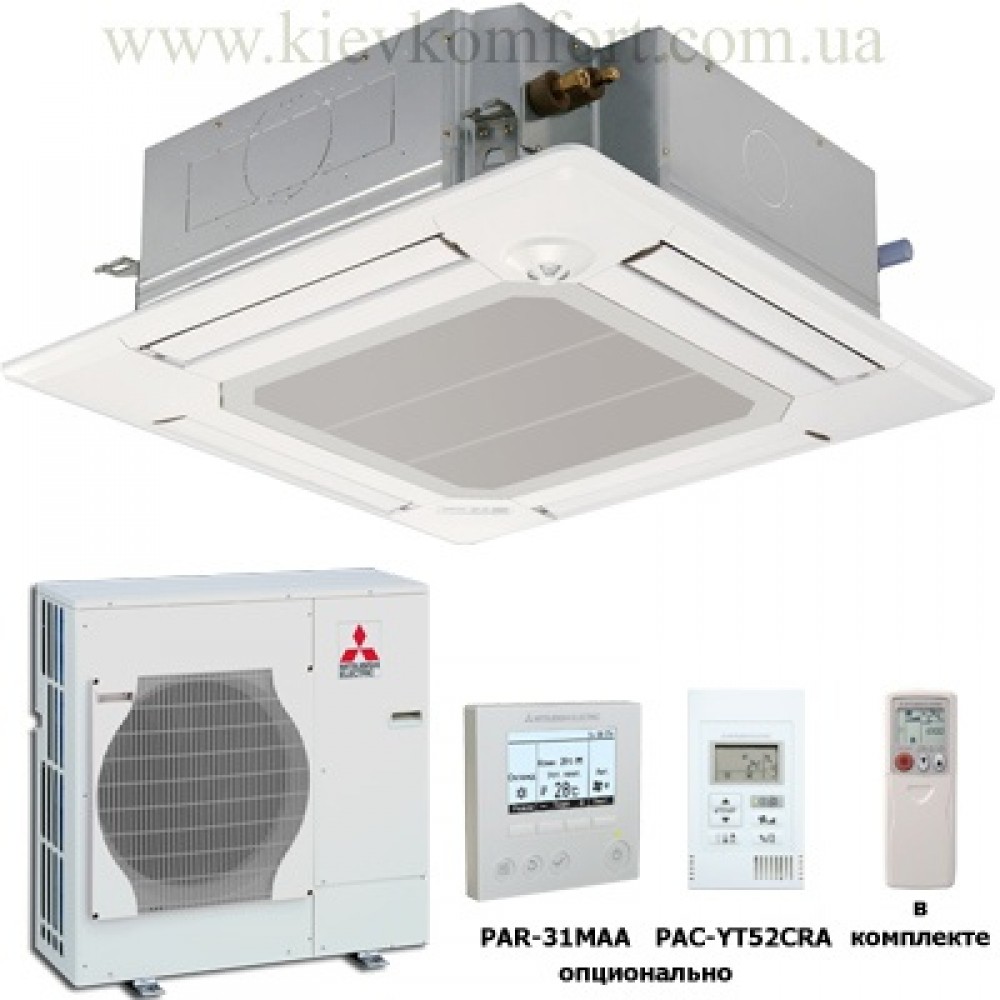 Касетний кондиціонер Mitsubishi Electric PLA - RP100BA / PU-P100VHA Касетний кондиціонер Mitsubishi Electric PLA - RP100BA / PU-P100VHA