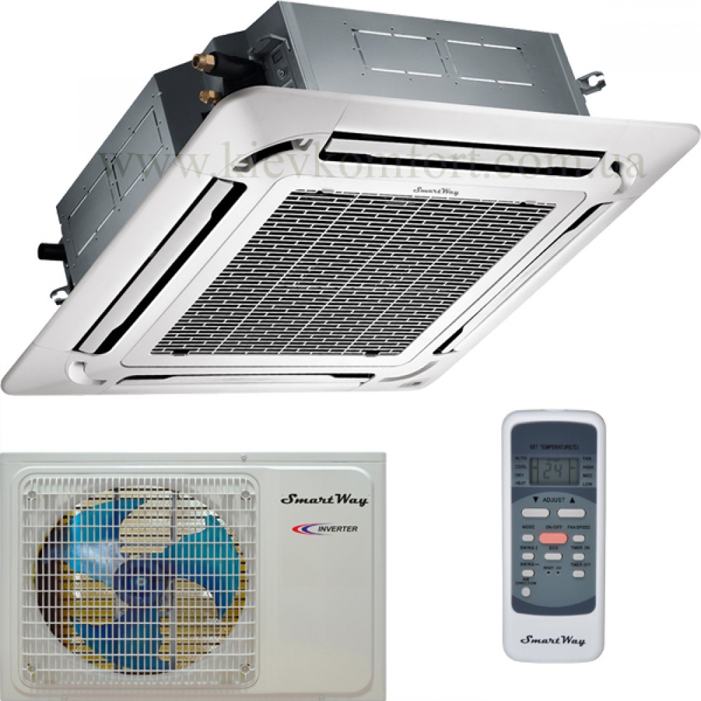 Кассетный кондиционер SmartWay SMCF-12EHR/SMN-12EHR Кассетный кондиционер SmartWay SMCF-12EHR/SMN-12EHR