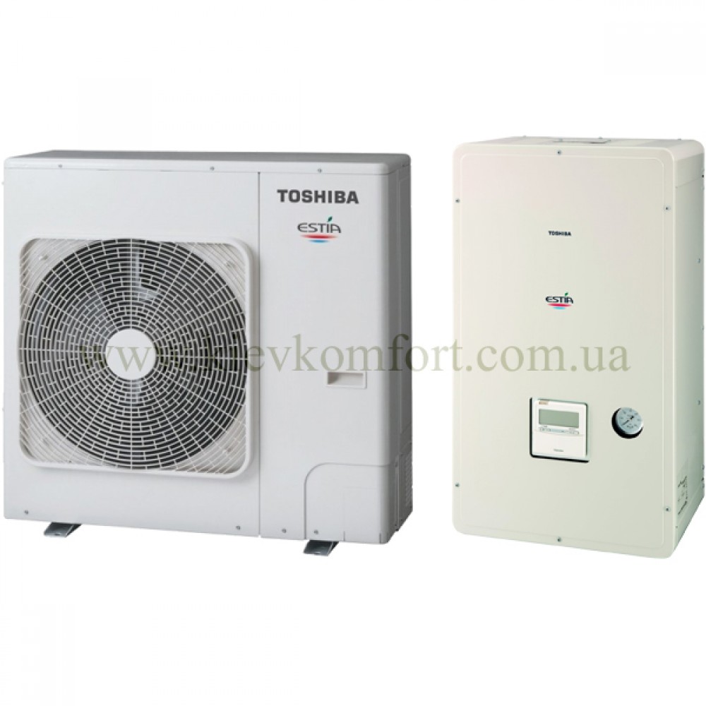 Тепловий насос TOSHIBA Повітря-Вода Estia 803XWHT9-E / 803H-E Тепловий насос TOSHIBA Повітря-Вода Estia 803XWHT9-E / 803H-E