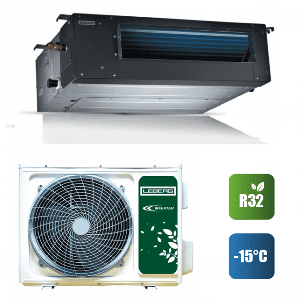 Канальні спліт-системи Leberg LBDE4-60IH2/LBUE4-60OHS2 Канальні спліт-системи Leberg LBDE4-60IH2/LBUE4-60OHS2