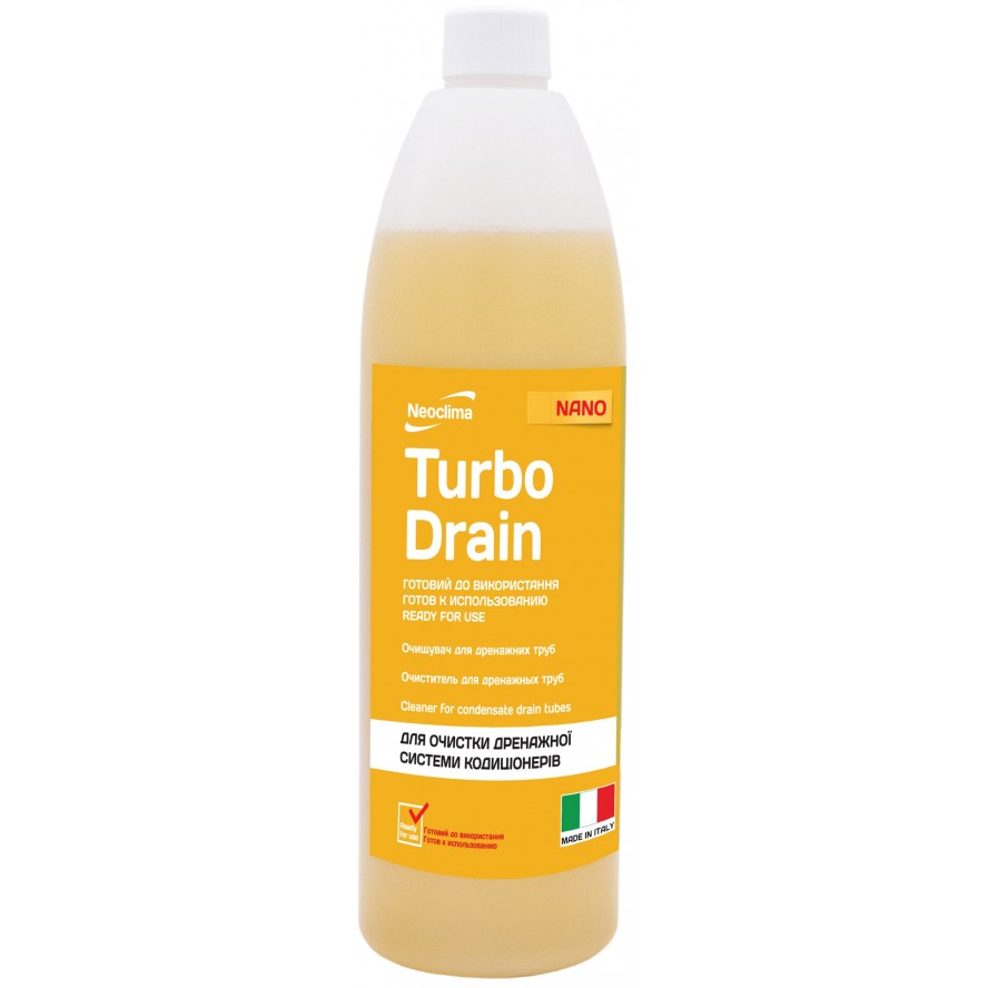 Очищувач внутрішнього блоку Neoclima Тurbo drain 1л, готовий розчин