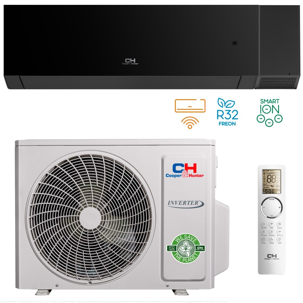 Кондиціонер настінний Cooper&Hunter CH-S12FTXAN-BL Кондиціонер настінний Cooper&Hunter CH-S12FTXAN-BL