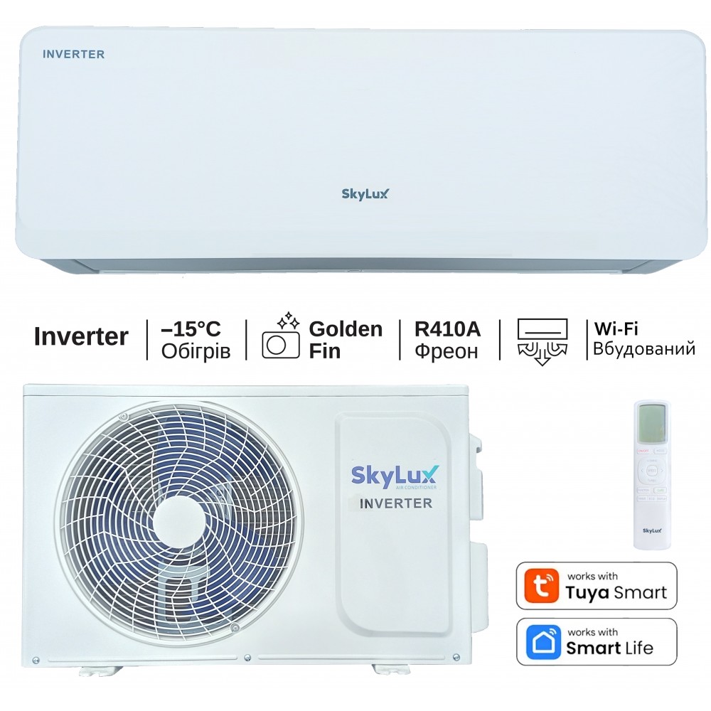 Настінний кондиціонер SkyLux SKC-12REAL