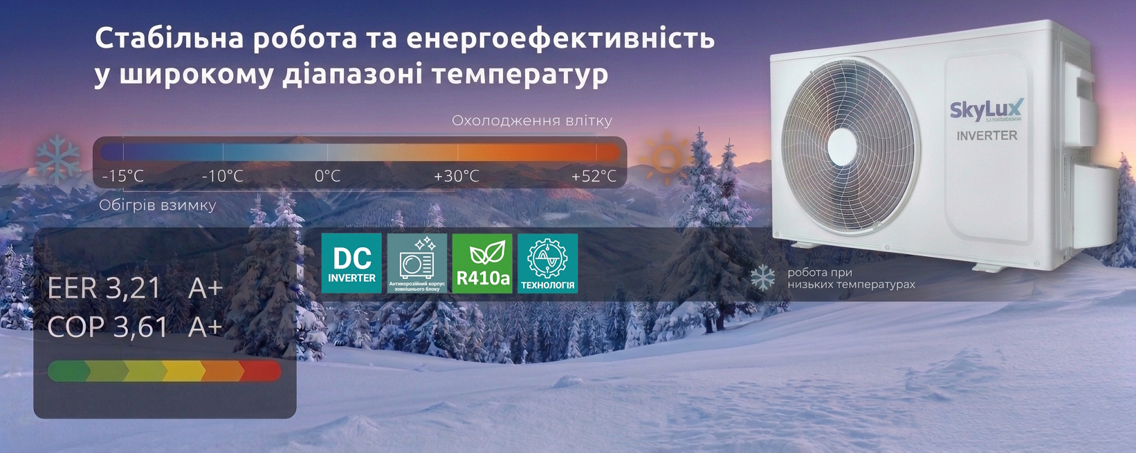 Настінний кондиціонер SkyLux SKC-07REAL ❄️ AIR-EX.COM.UA, зображення 2