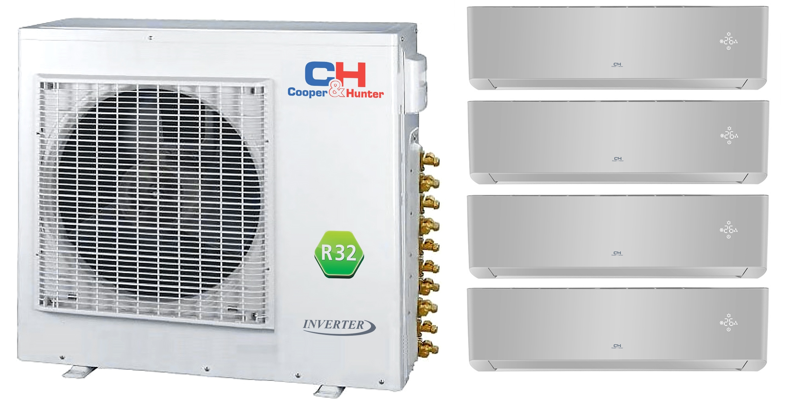 Мульти-спліт системи від 2 до 6 внутр. блоків, фото 0